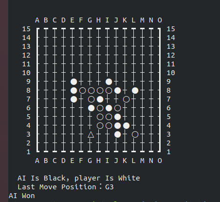 AI game board state