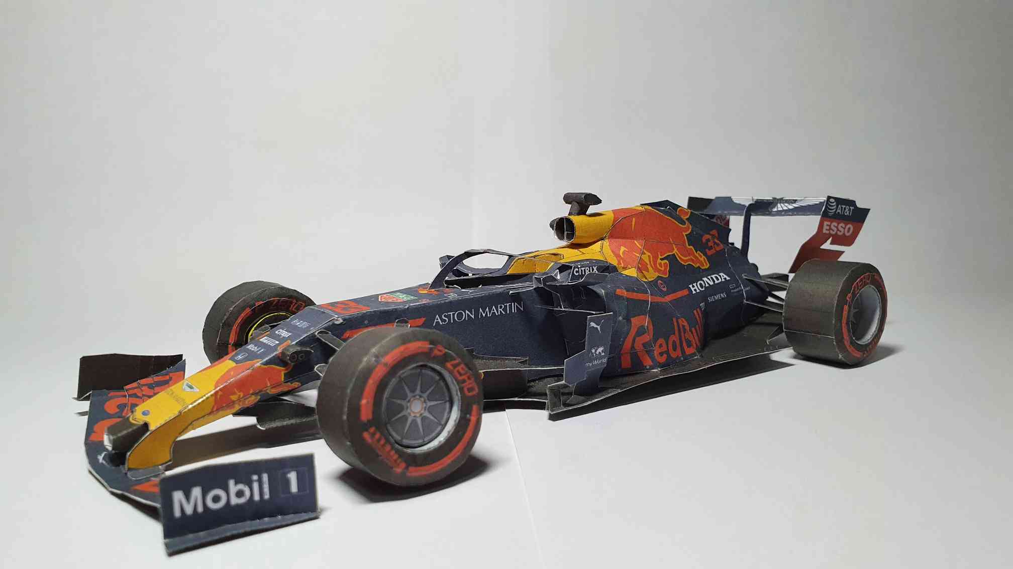 RB15 model 2 rb15 paper model, front-left view